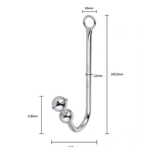 Anal Hooks 5334 Elegant Beaded and Hook Collar Cuffs with Anal 0818